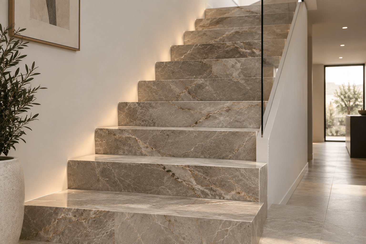 Escalier en pierre naturelle